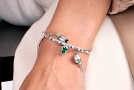 view01 thumbnail image for Ray Drop Emerald Cuff